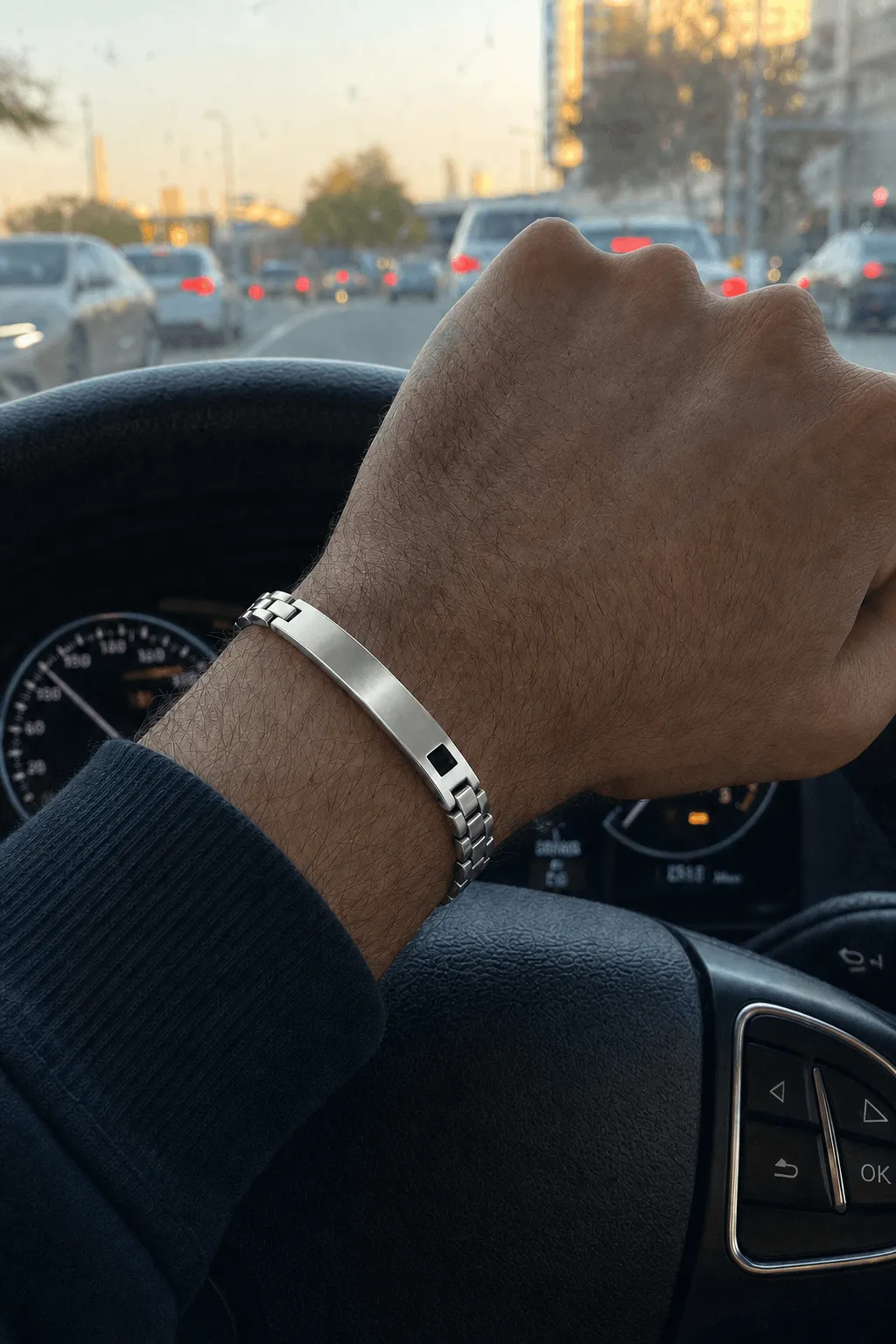 Customer wearing Zayyan jewelry